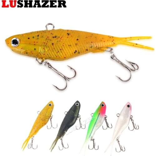 Fishing soft vib lure bait 2pcs 18g36g silicone bait leurre souple crankbait iscas artificial fishing tackle