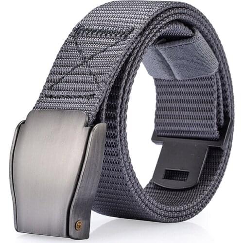 Outdoor Army Tactical Belt Military Belts Mens Waist Swat Strap With Metal Buckle Rappelling Adjustable Combat Green NS05