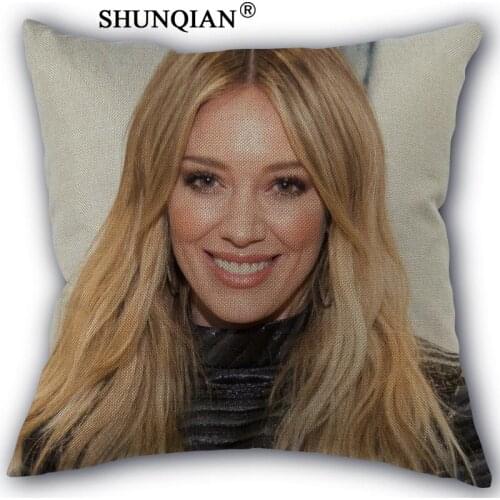 Custom hilary duff Pillowcase Custom cotton pillowcases decorative beauty Home Furnishing customized pillow