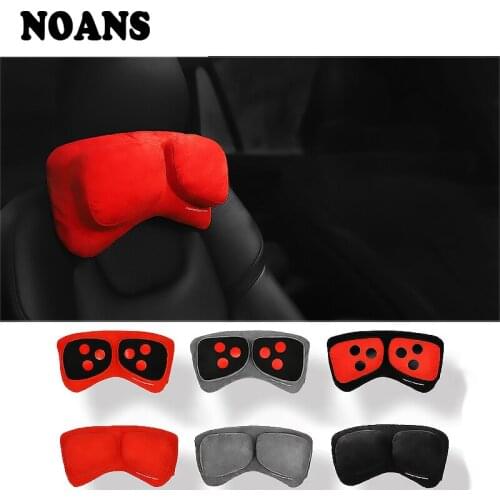 NOANS Car Seat Massage Pillow Pad Head Neck Rest Cushion Styling For Jeep grand cherokee Lada Vesta Renault captur clio Logan 4