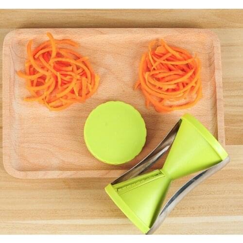 Newest Kitchen Tools Stainless Steel Vegetable Spiral Slicer Grater Vegetable Spiralizer for Carrot Cucumber Courgette
