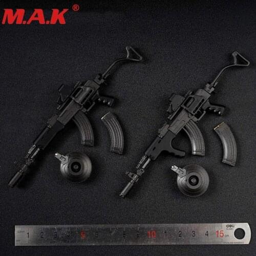 NEW 1/6 scale gun model action figure accessory 13cm AS020A black AK47 gun toys weapon models for 12'' soldier action figures