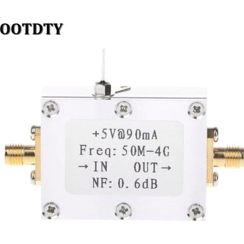 OOTDTY RF Amplifier Low Noise Amplifier Ham Radio Module LNA 50M-4GHz NF=0.6dB RF FM HF VHF / UHF Ham Radio -110dBm