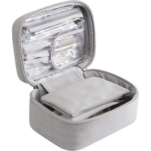 Organizer For Cosmetics Girl Female Large Travel Storage Makeup Bag 2021 New Traveling Women‘s Toiletry Brushes Cases Kit Pouch