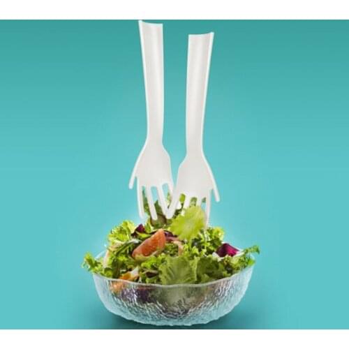 Kitchen Creative Tableware Multitool Fruit Fork Cutlery Plastic Cake Dessert Forks Food Bento Accessories Salad Fork