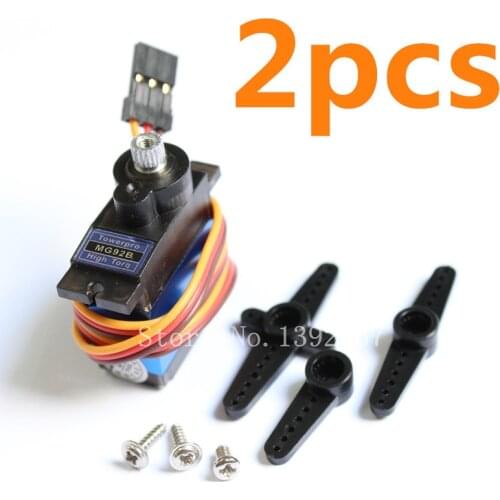 2pcs Genuine TowerPro Servo MG92B Digital Full Metal Gear 3.5kg/cm Torque For RC Model RC Airplane Parts 450 RC Helicopter