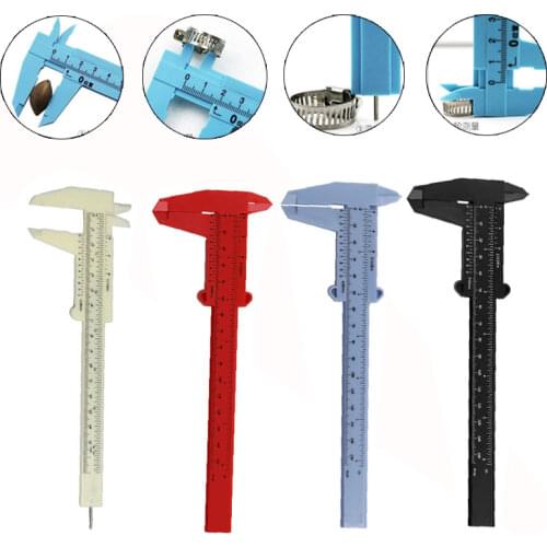 Portable 150MM Plastic Eyebrow Measuring Vernier Caliper Tattoo Caliper Ruler Plastic Permanent Makeup Measurement Tools