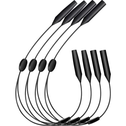 MoKo 4pcs Adjustable Eyewear Retainer Universal Fit Sports Sunglasses Retainer Unisex Sunglass Strap Safety Glasses Holder