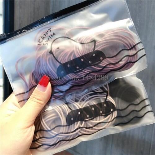100 Pcs Women Basic Gum for Hair Ponytail Holder Elastic Hair Bands Scrunchie Rubber Bands Hair Rope Fashion Hair Accessories