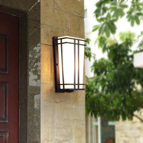 Outdoor door wall lamp simple glass outdoor wall lamp external wall waterproof corridor balcony corridor lamp spot