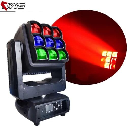 High Brightness 9x40w Pixel Led Control Moving Head Ligt, 4in1 Wash + Beam Moving Light