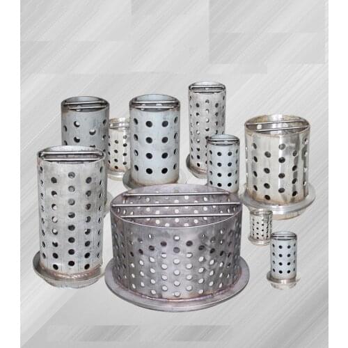 Wholesale Jewelry Tools 304 Stainless Steel Perforated Flask with Flange Casting Flasks different Sizes with Rubber Base