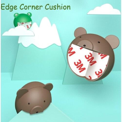 4 Pcs Child Baby safe Silicone Cartoon Frog Bear Protectors Table Conner Edge Covers