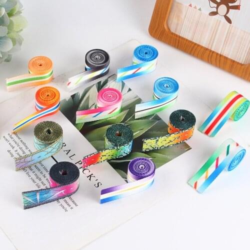 5 yards Three-color Stripes Polyester Ribbon For DIY Craft Curtain Home Textile Clothing Bags Decoration Accessories