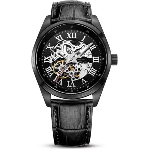 Sea-gull D819.611HK Automatic Mechanical mens Watch Self Winding Power Reserve Flywheel