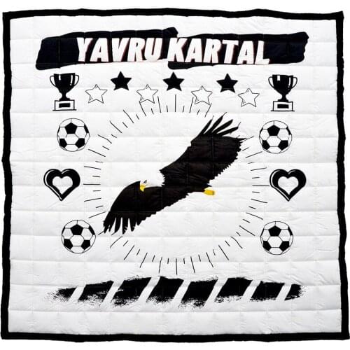 Black White Elite Series Baby Play Mats 150 × 150 cm