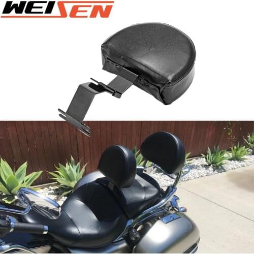For Kawasaki 1700 Nomad Voyager Classic Motorcycle Driver Backrest Pad Mount Set Quick Release Seat Rider Backrest