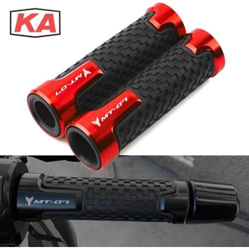 For Yamaha MT07 MT-07 MT 07 FZ07 2014-2019 2018 2020 Motorcycle CNC Accessories 7/8 " 22mm Handlebar Hand Grips End handle grip