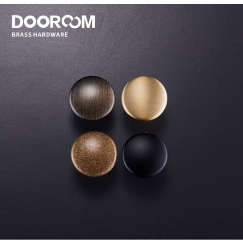 Dooroom Brass Furniture Handles Simple American Wardrobe Dresser Cupboard Cabinet Door Drawer Shoe Box Pulls Pastoral Knobs