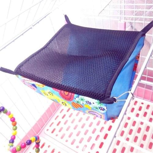 Canvas + Mesh Sumer Hammock Cages Bed for Small Animals Pet Guinea Pig Chinchilla Hamster Squirrel Sugar Glider Ferret