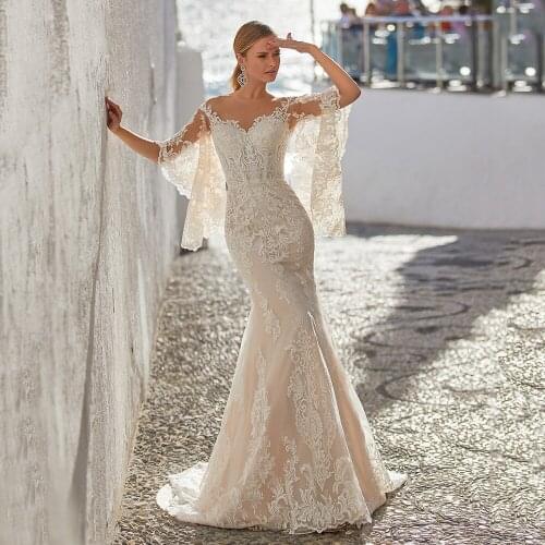 Laxsesu Mermaid Silhouette Wedding Dresses