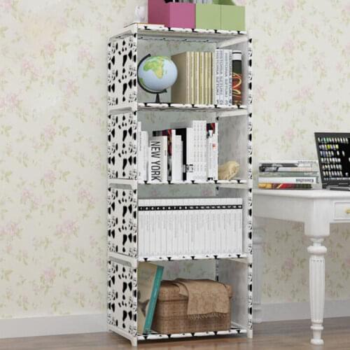 Multi-layer DIY Bookshelf Easy Assembly Cabinets Children Book Shelf Furniture Home Dorm Storage Shelves Space-saving Book Rack
