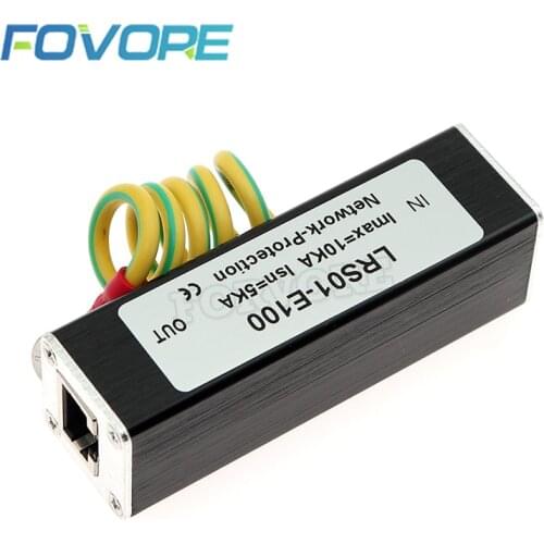 Lightning arrester computer single Network equipment monitoring signal RJ45 lightning protector arrester