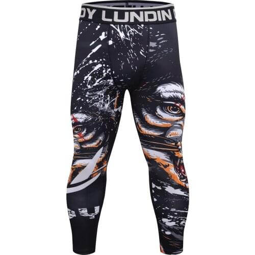Mens High Impact Sports Leggings Running Tights Gym Leggings High Quality Compression Pants