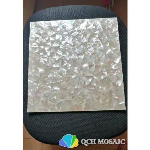 Natural white mother of pearl mosaic tile for TV back wall and kitchen backsplash decoration wall tile 1 square feet/pcs
