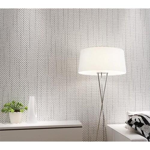 Pure color plain modern linen pattern Bedroom 3D Wallpaper Living Room Office Hotel Background Decorative Wallpaper Beibehang