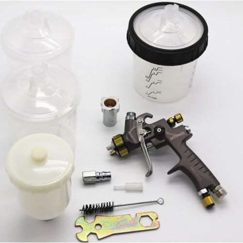 1.2mm Spray Gun Paint Spray Gun MiNi Spray Gun Gravity Feed Paint 250ml Cup MiNi paint Sprayer with Mixing cup pps No-clean tank