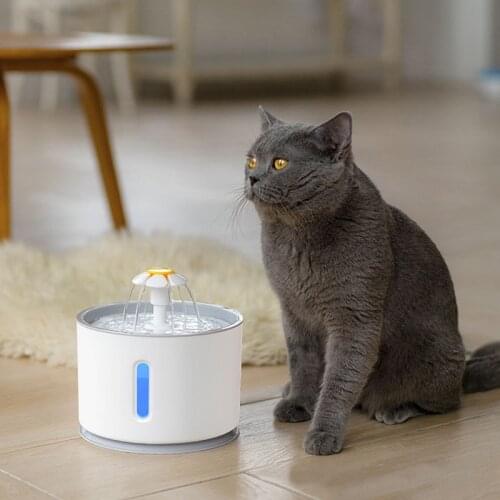 Cat Water Fountain Dog Drinking Bowl Pet USB Automatic Water Dispenser Super Quiet Led Filter Drinker Auto Feeder