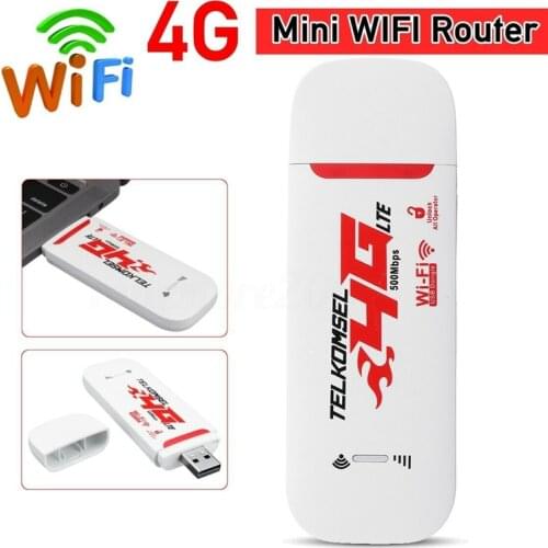 Portable 4G/3G LTE Car WIFI Router Hotspot 150Mbps Wireless USB Dongle Mobile Broadband Modem SIM Card Unlocked