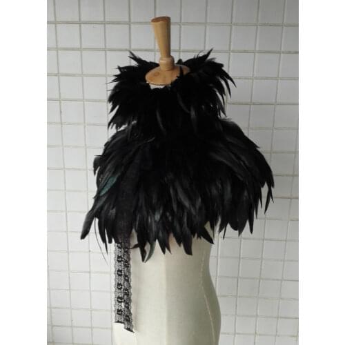 Amazing coque feather capelet # FC16004