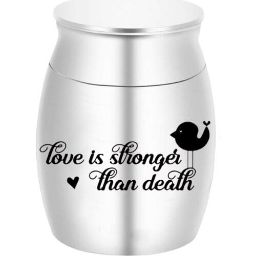 Five-Color Optional Cremation Urn Hot-Selling Pet Ashes Memorials Carved With Bird Patterns For Humans/Pets
