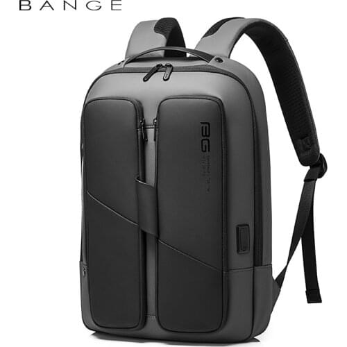 BANGE 2021 New Men Anti Theft Waterproof Laptop Backpack 15.6 Inch Daily Work Business Backpack School back pack mochila for Men