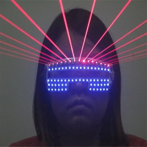 T823 Bar club bar colorful Laser light led light party glasses Laser man ballroom dance costumes singer stage glasses wears