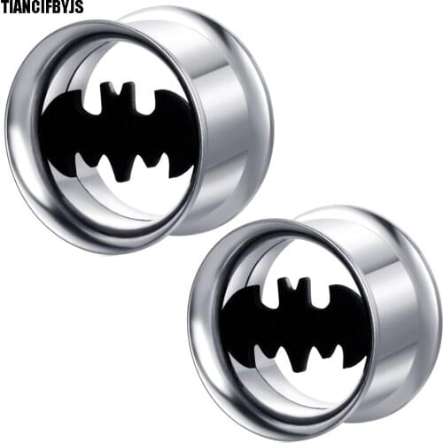 TIANCIFBYJS Internally Thread Body Piercing Jewelry Ear Plugs and Tunnel Double Flared Earring Stretcher Expander Flesh Tunnels