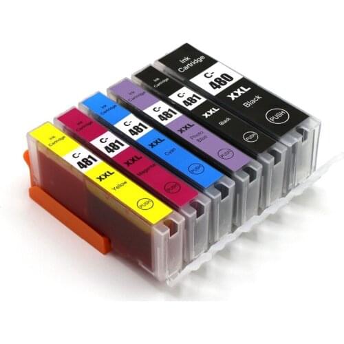 XIMO PGI480 CLI481 compatible Ink Cartridge For PIXMA TS6140 TR7540 TS8140 TS8240 TS9140 inkjet printer PGI-480 CLI-481