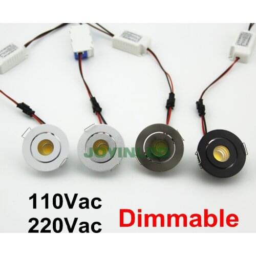 Factory Hot Sale CE RoHS 10pcs 240V Dimmable Small Cob Led Downlight 3W Showcase Light