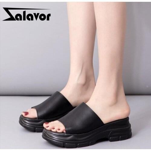 ZALAVOR Women Sandals 2021 Open Toe Platform Zip Lace Up Metal Buckle Solid Color Street Footwear Fashion Casual Size 34-40