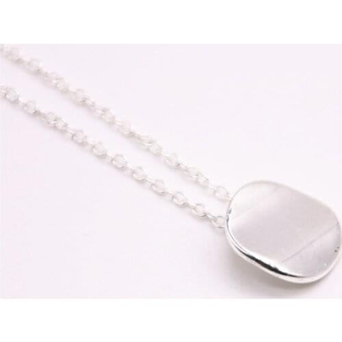 Hook face quadrangle Pendant necklace Gold color necklace the to women