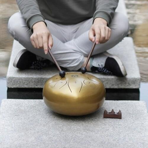 10 Inch 8 Tone Ethereal Steel Tongue Drum Percussion for Yoga Meditation Handpan Tank Drum Musical Instrument With Bag Drumstick