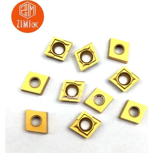 10PCS CCMT060204 UE6020 carbide insert CCMT21.5 external turning tool for turning tools for metal CNC machine tools