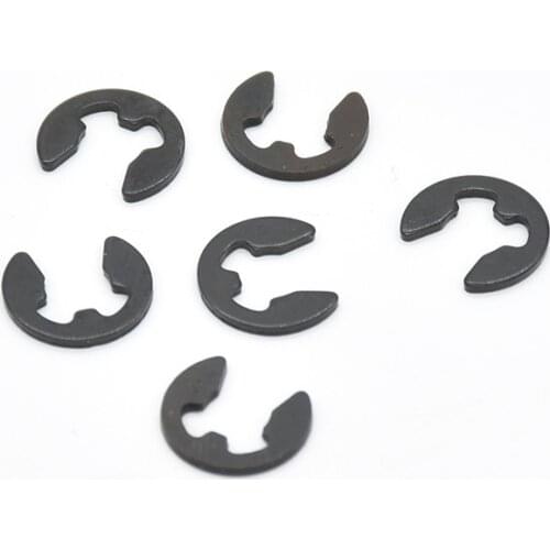 100Pcs DIN6799 M1.2-M8 6 Retaining Ring 65 manganese steel Circlip Sack Retainer E E-type Buckle-shaped Split Washers GB896