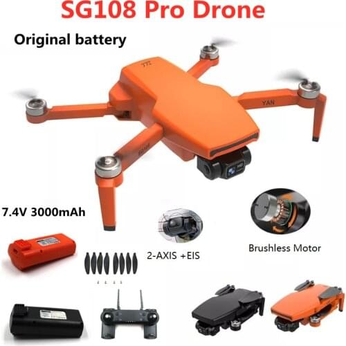 SG108 Pro Drone Original Accessories Battery 7.4V 3000mAh Propeller maple leaf Spare Parts For SG108 Pro Dron