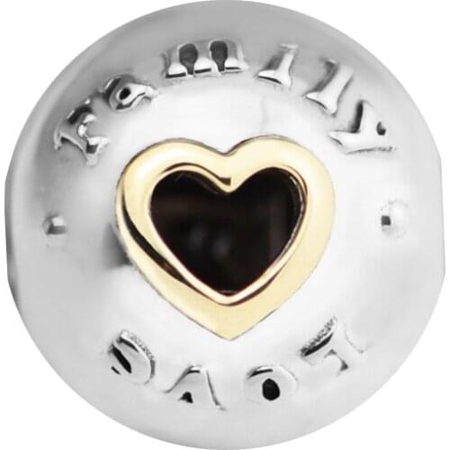 DIY Beads Family & Love Clip Charm Hot Sale Jewelry Fits Original Charms 925 Silver Bracelets Beads For Jewelry Making