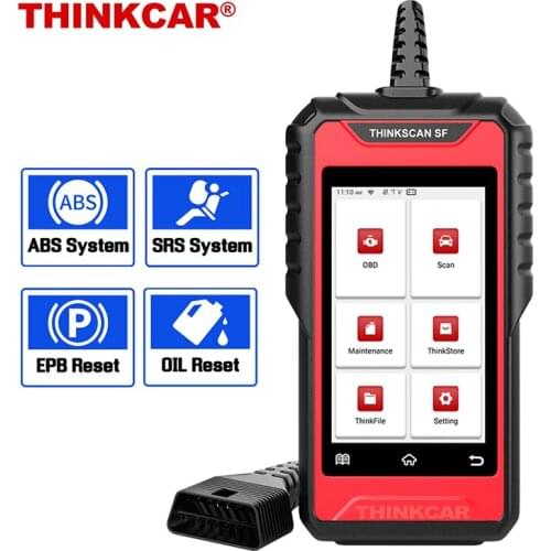 Thinkcar SF100 Car Diagnostic Tool ABS SRS System Airbag Oil Reset EPB Code Reader OBD2 Automotive Scanner Lifetime Free Update