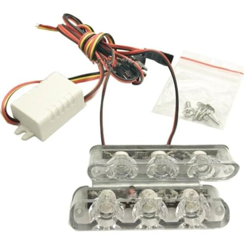 Electric Motorcycle One For Two 3 Lights With Bracket Red And Blue Blasting 12V Modified Brake Strobe Led Decorative Lights