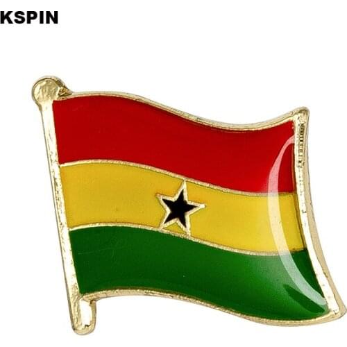 Ghana flag pin lapel pin badge 10pcs a lot Brooch Icons KS-0084